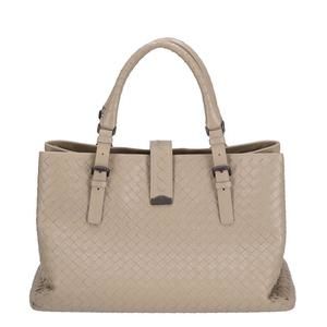 Bottega Intre Leather Tote Bag Brown